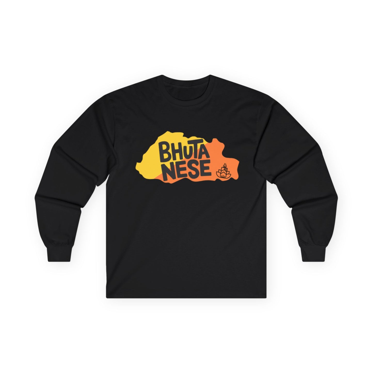 Bhutanese Long Sleeve Tee | Unisex Cotton Shirt | Design 2