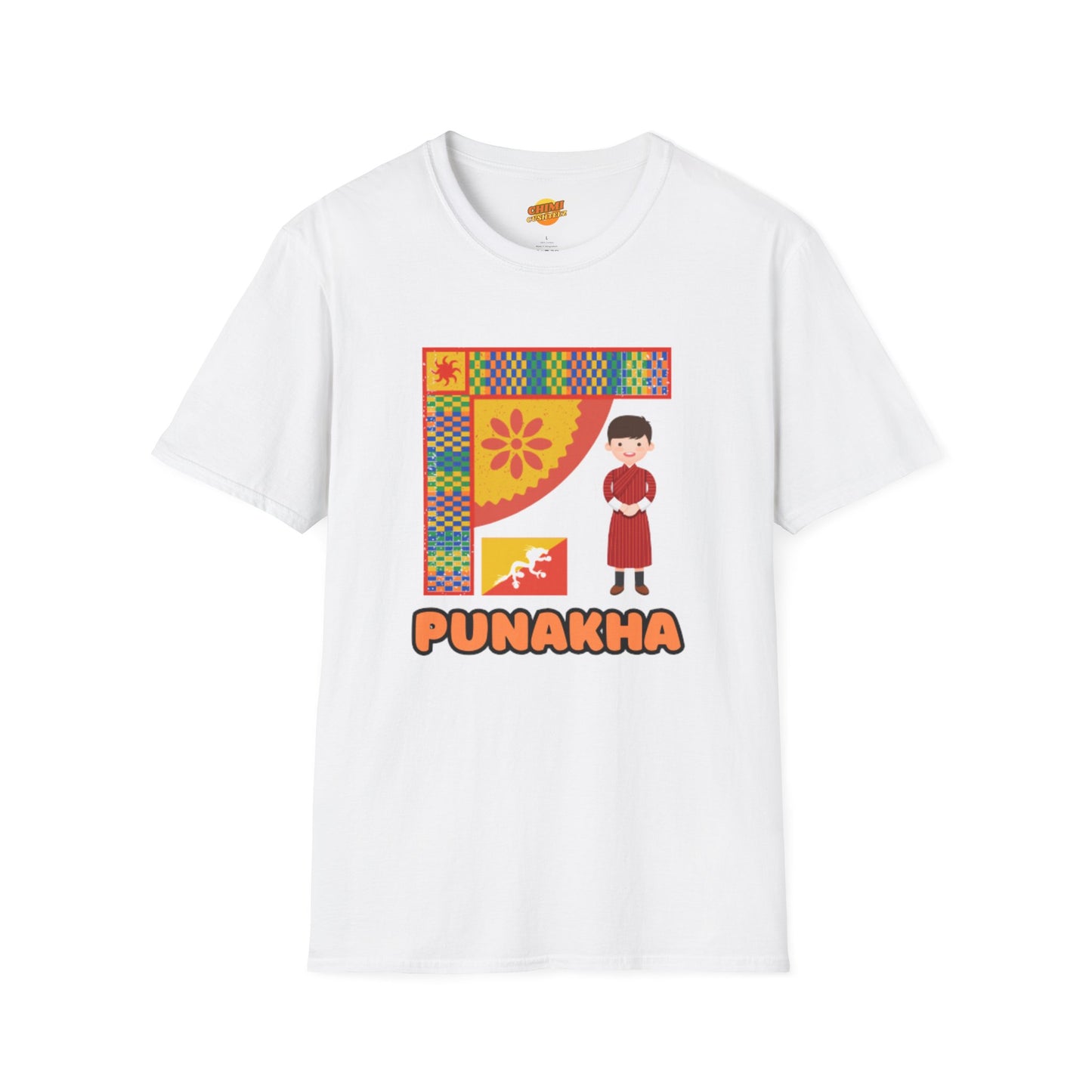 Punakha Cultural Tee | Unisex Softstyle Shirt | Design 1