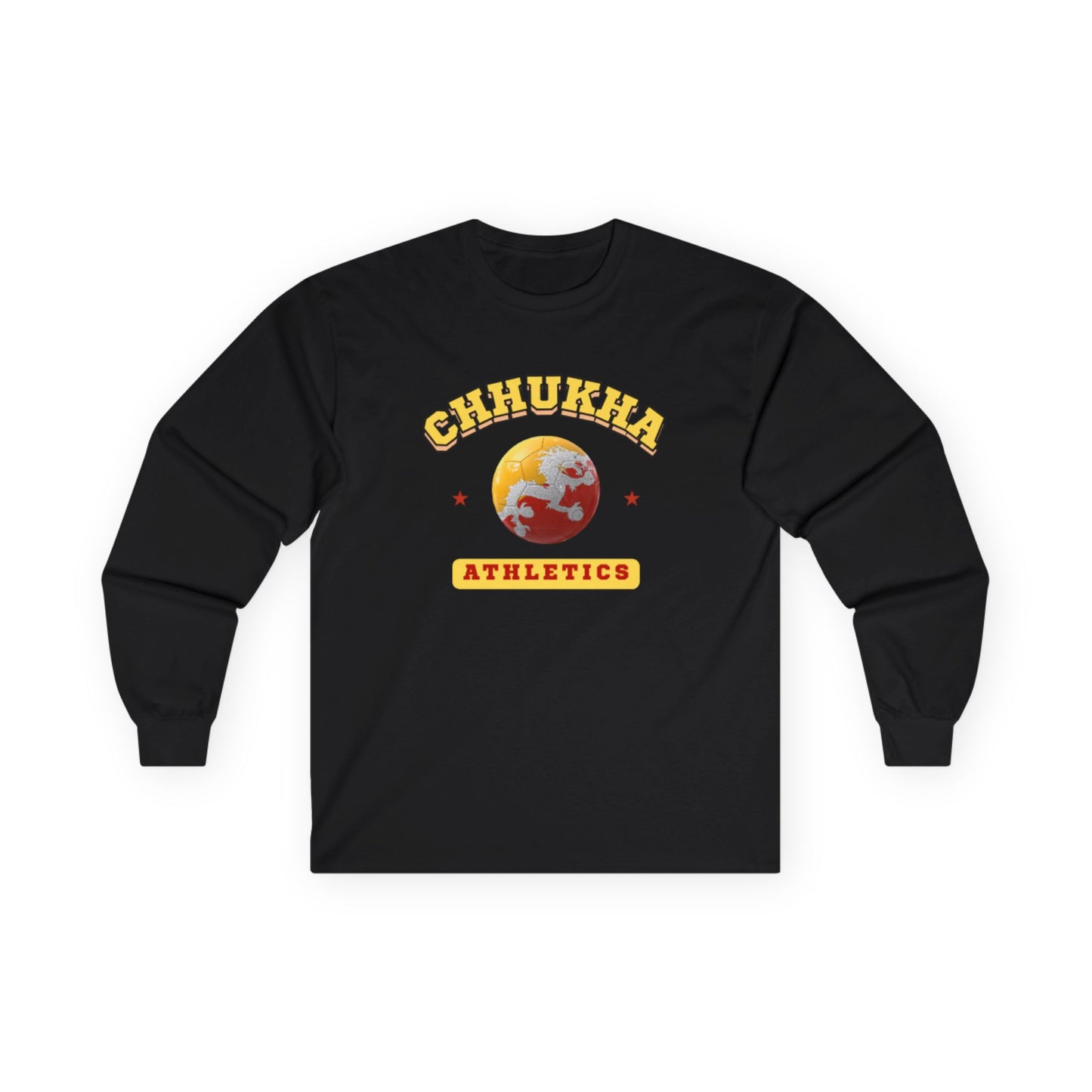 Chhukha Soccer Long Sleeve Tee | Unisex Cotton Shirt