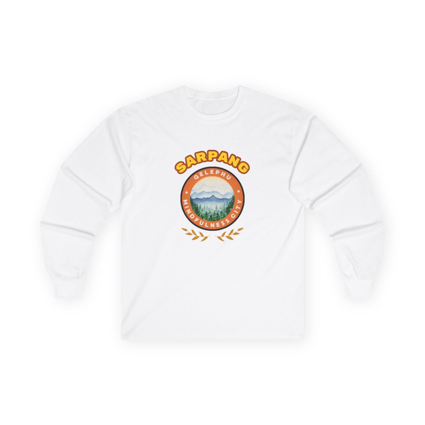 Sarpang Long Sleeve Tee | Unisex Cotton Shirt | Design 1