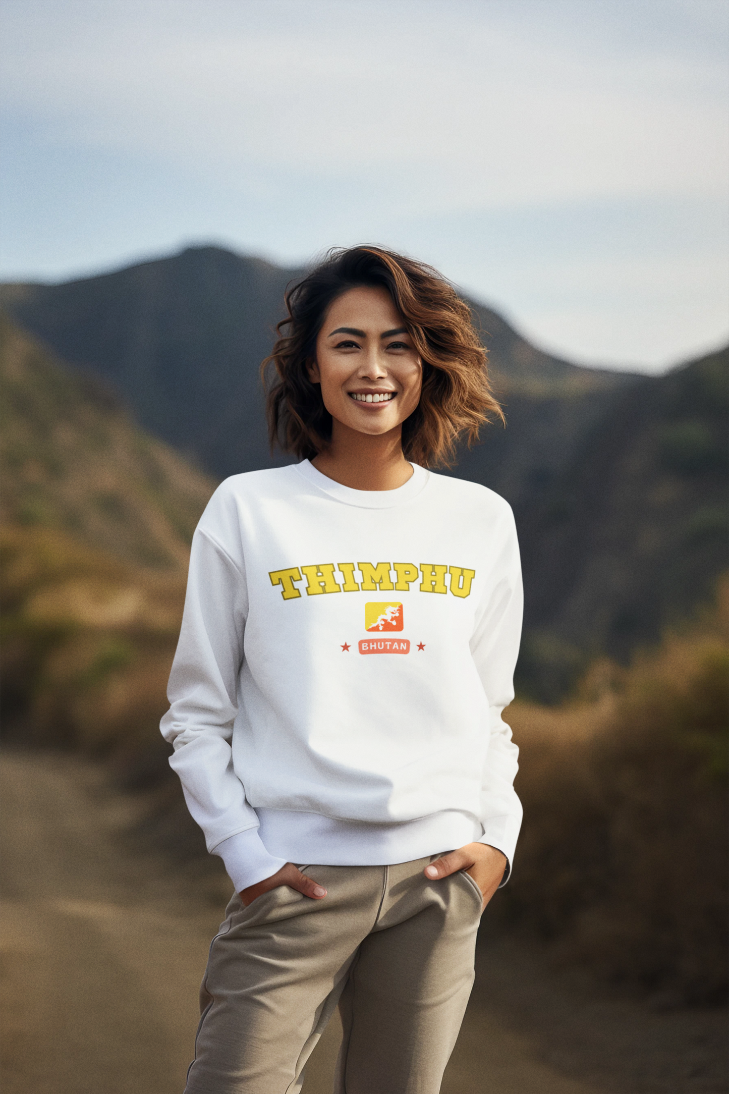 Thimphu Sweatshirt | Cozy Unisex Jumper | Design 1