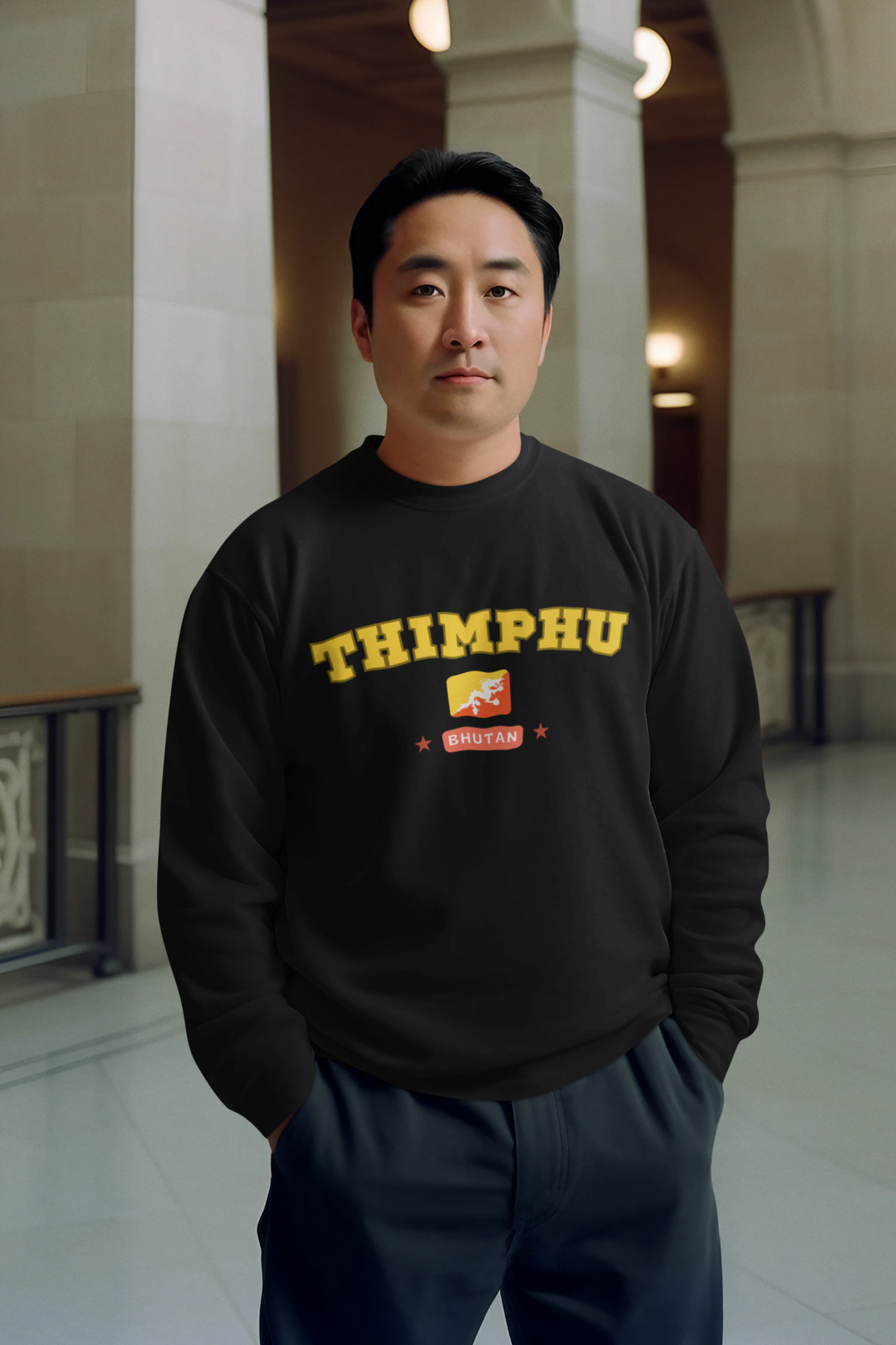 Thimphu Sweatshirt | Cozy Unisex Jumper | Design 1