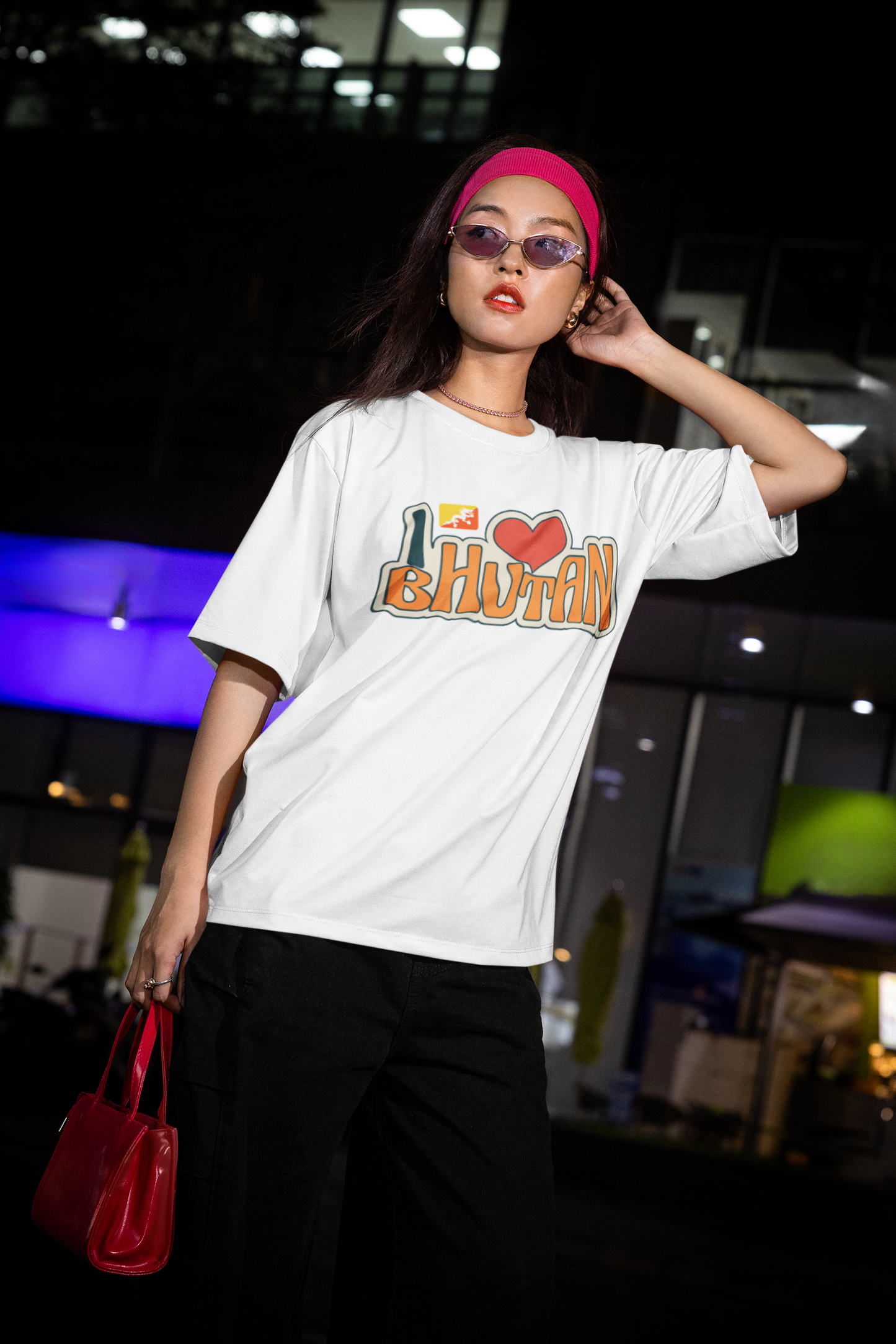 I Love Bhutan Graphic Tee | Unisex Softstyle Shirt