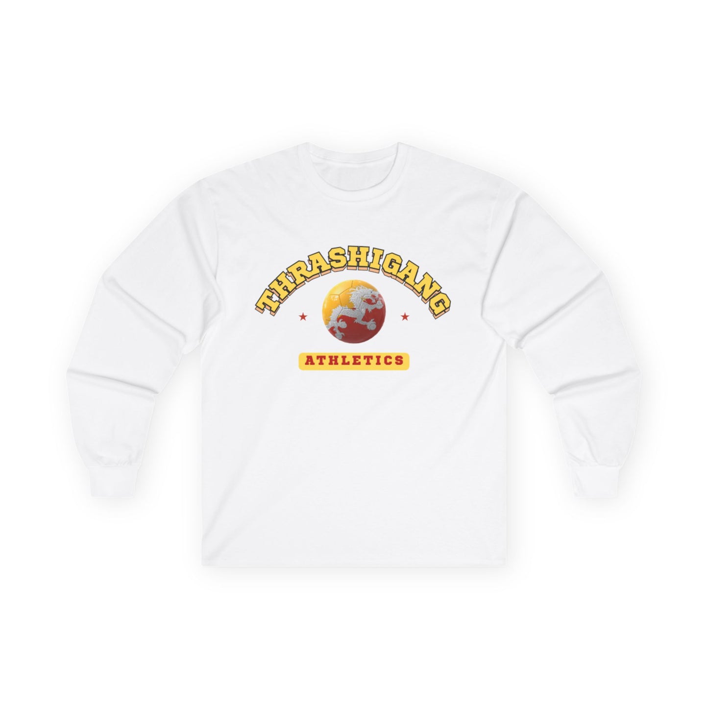 Thrashigang Soccer Long Sleeve Tee | Unisex Cotton Shirt | Design 1