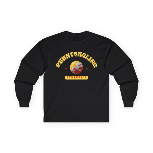 Phuntsholing Soccer Long Sleeve Tee | Unisex Cotton Shirt | Design 1