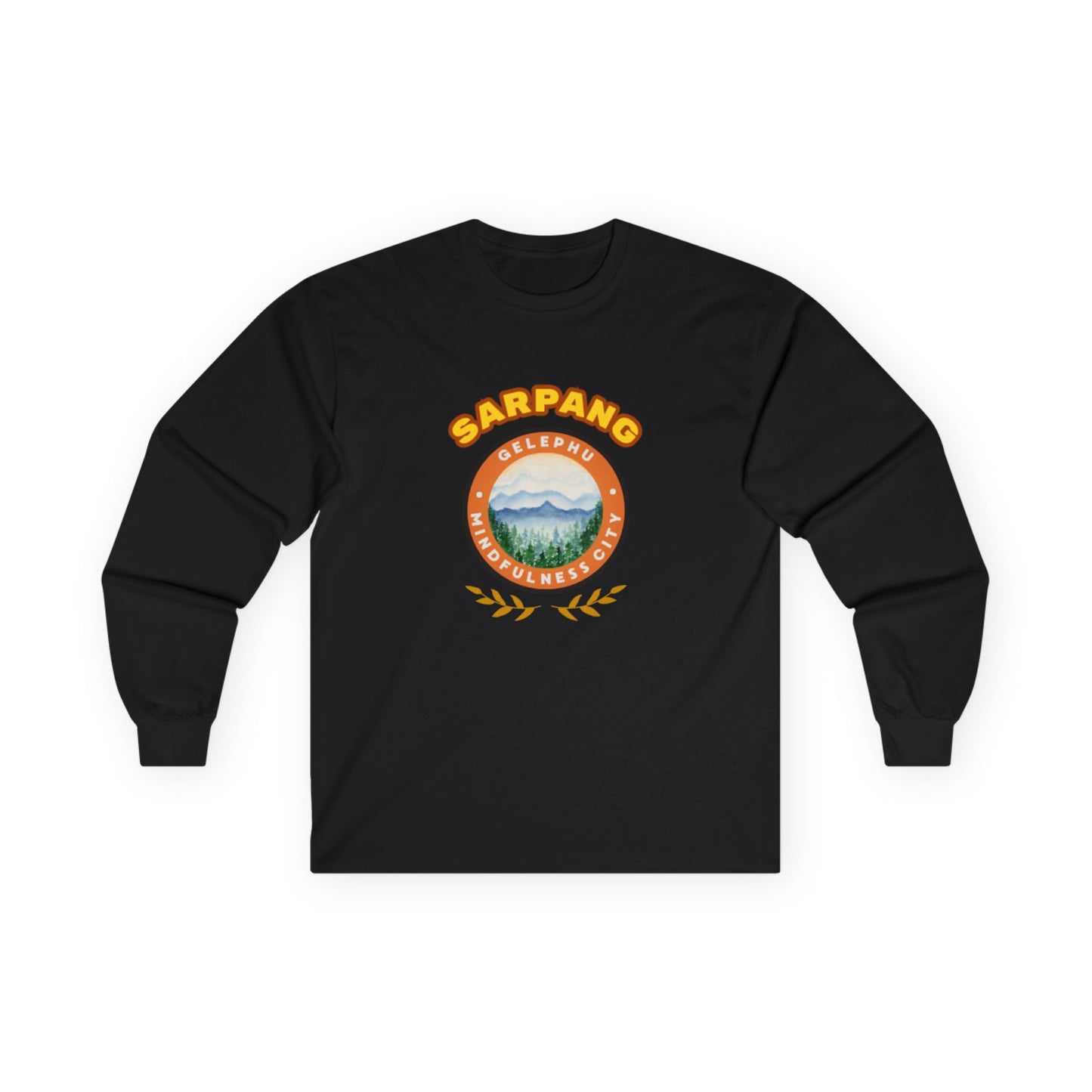 Sarpang Long Sleeve Tee | Unisex Cotton Shirt | Design 1
