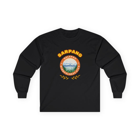 Sarpang Long Sleeve Tee | Unisex Cotton Shirt | Design 1