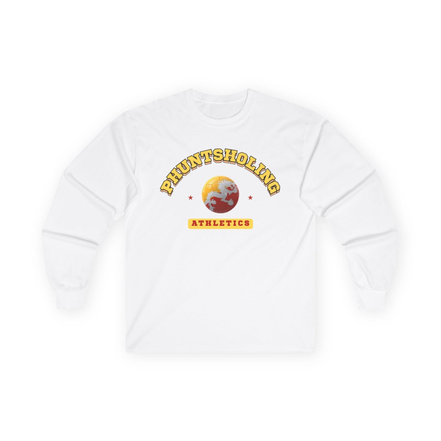 Phuntsholing Soccer Long Sleeve Tee | Unisex Cotton Shirt | Design 1