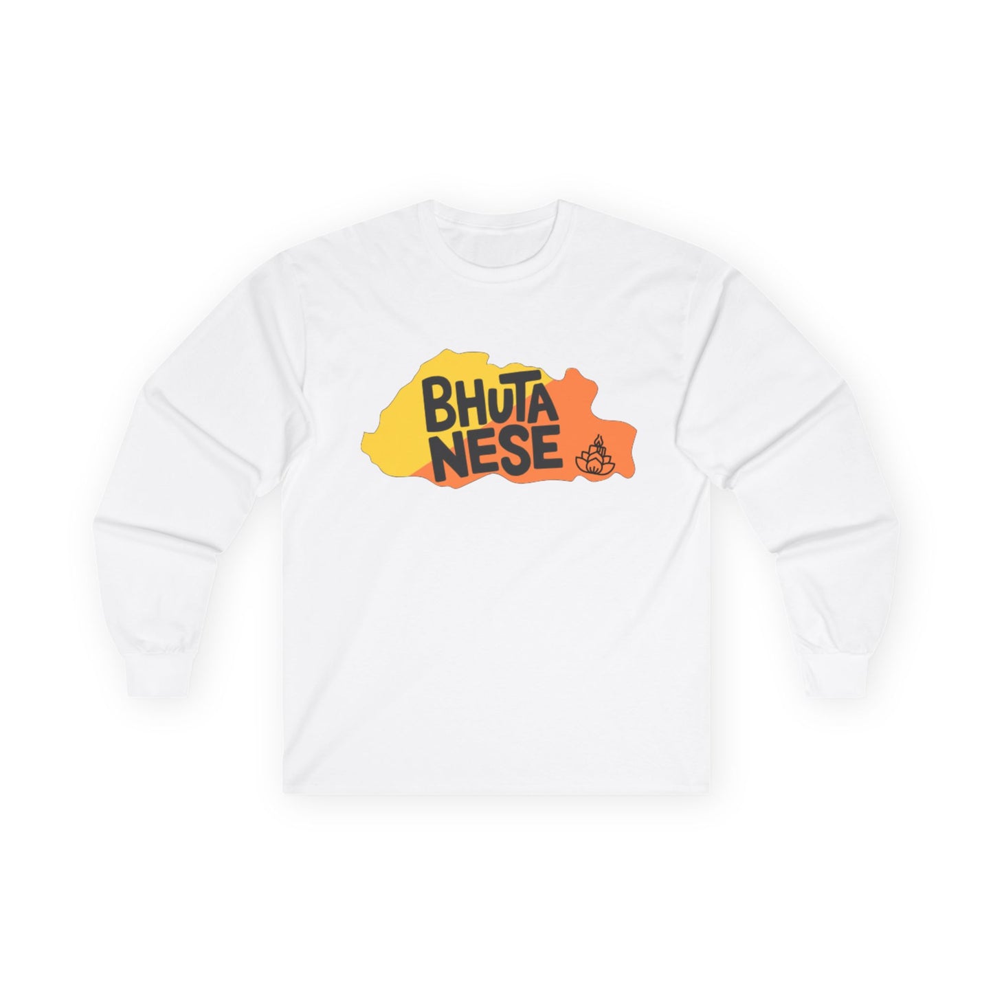 Bhutanese Long Sleeve Tee | Unisex Cotton Shirt | Design 2