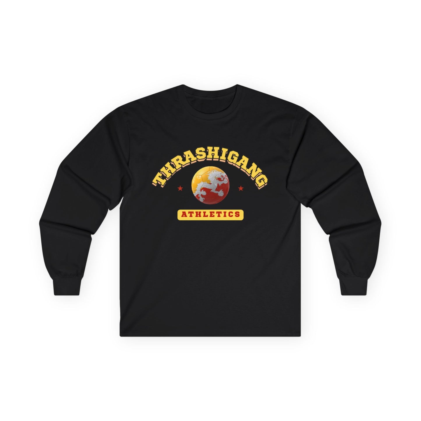 Thrashigang Soccer Long Sleeve Tee | Unisex Cotton Shirt | Design 1