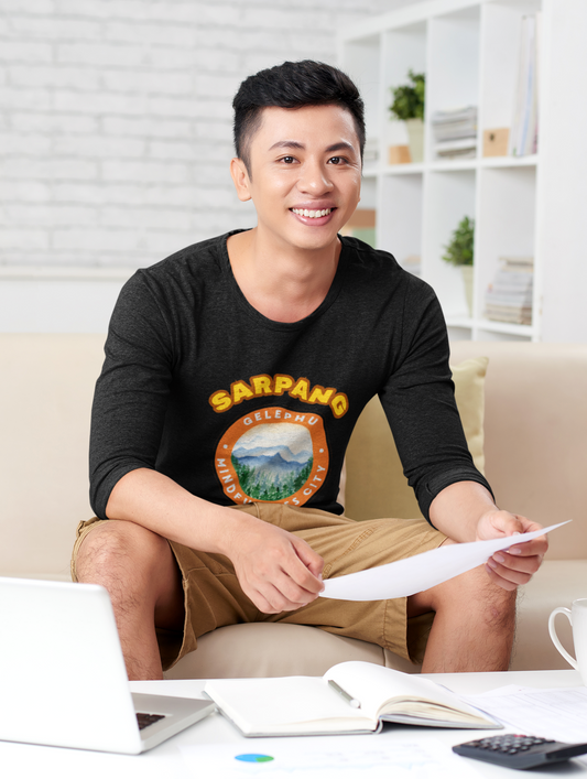 Sarpang Long Sleeve Tee | Unisex Cotton Shirt | Design 1