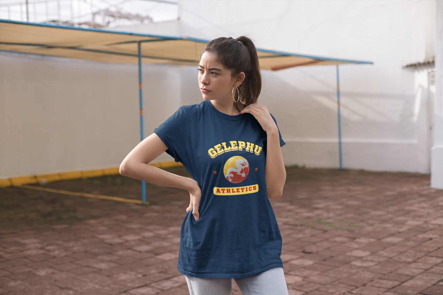 Gelephu Soccer Tee | Unisex Softstyle Shirt | Design 1